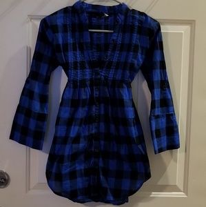 Miley Cyrus Long Button Down Top